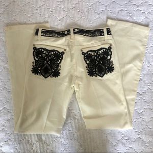Roberto Cavalli Embellished Mid-Rise Trousers